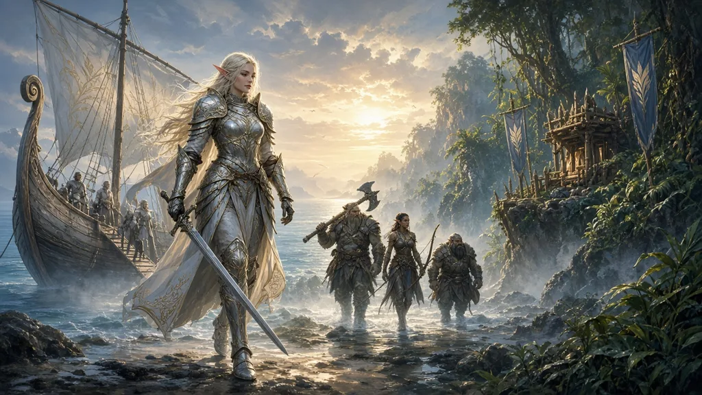 Original fantasy illustration for Firiona Vie