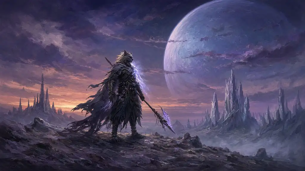 Original fantasy illustration for Khati Sha the Twisted