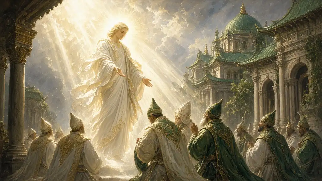 Original fantasy illustration for Rodcet Nife, the Prime Healer