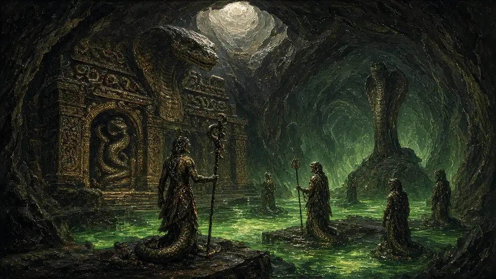 Original fantasy illustration for The Shissar